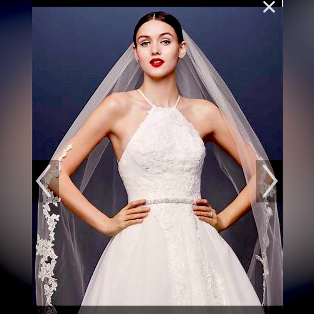 WOMENS Truly by Zac Posen, wedding dress size 10 in soft white. - Picture 2 of 8
